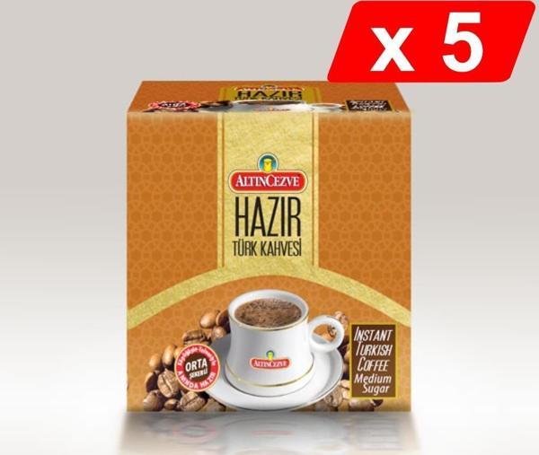 Altıncezve Hazır Türk Kahvesi Orta Şekerli (20 Adet x 9 Gr) 5Lİ PAKET - Image 1
