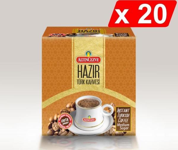 Altıncezve Hazır Türk Kahvesi Orta Şekerli (20 Adet x 9 Gr) 20Lİ PAKET - Image 1