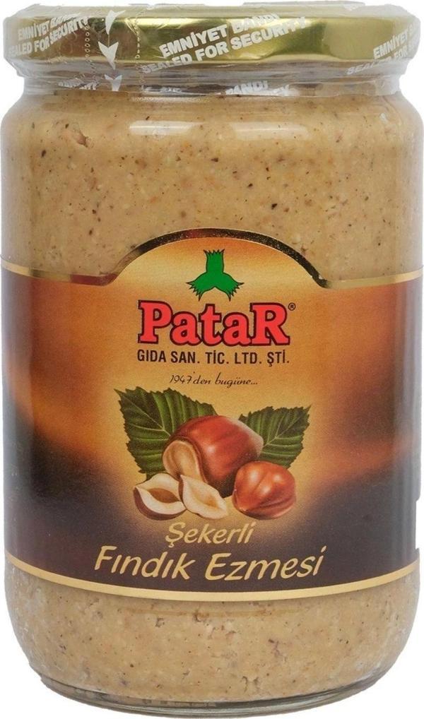 PATAR Çifte Kavrulmuş Fındık Ezmesi 600 gr X 10 Adet - Image 1