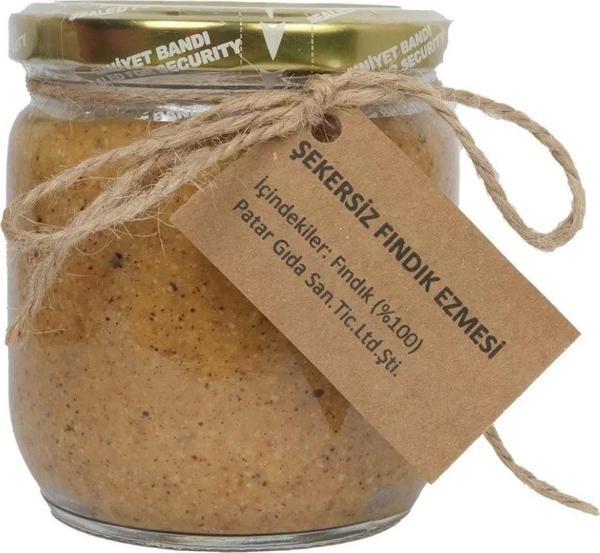 PATAR Sekersiz Fındık Ezmesi 300 gr X 4 Adet - Image 1