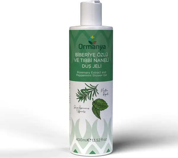 BİBERİYE ÖZLÜ ve TIBBİ NANELİ DUŞ JELİ - 400 ML - Image 1