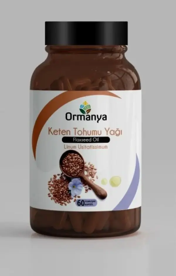 KETEN TOHUMU YAĞI İÇEREN TAKVİYE EDİCİ GIDA- 1000 MG - Image 1
