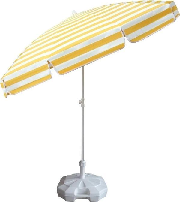 Ods Plaj Şemsiyesi Çizgili 200 Cm Çap 10 Telli Bidonlu - Image 1