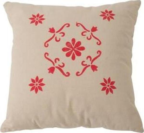 Red Kırlent-Kırmızı Baskılı 45x45x10 cm - Image 1
