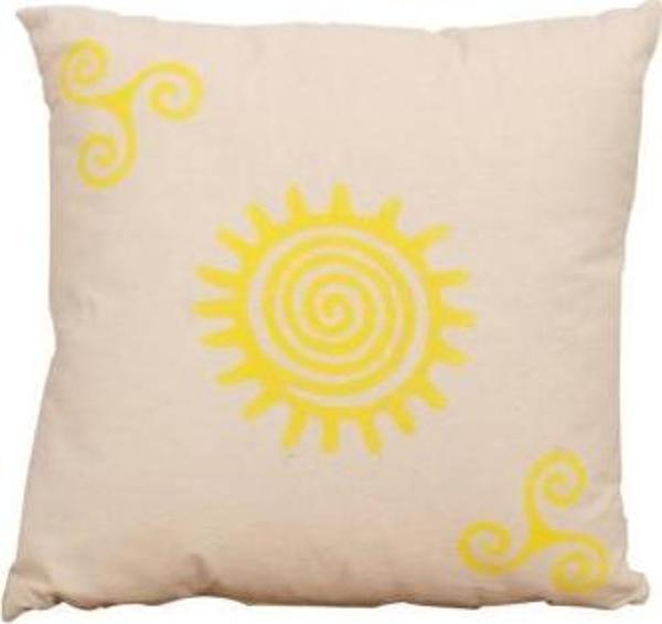 Sunny Kırlent-Sarı Baskılı 45x45x10 cm - Image 1