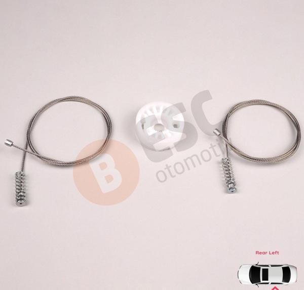 Audi A4 S4 B6 B7 2002-2009 2-Kapı CC Cabrio 8H0839397 İçin Elektrikli Arka Sol Cam Kriko Tamir Seti - Image 1