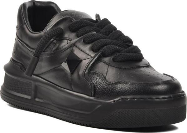 Ayakmod Premium 1306 Siyah Cilt Erkek Sneaker - Image 1