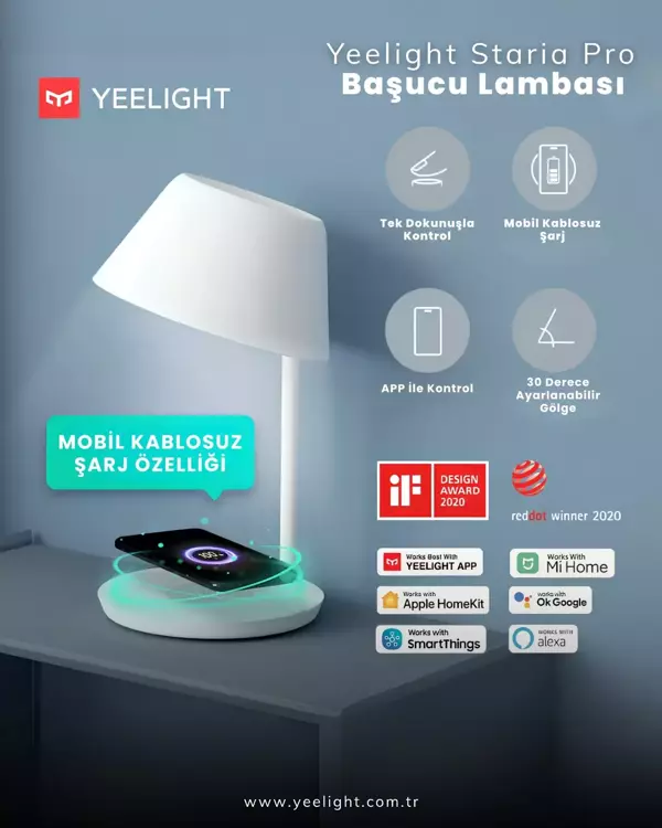 Yeelight Stario Pro Başucu Lamba - Image 1