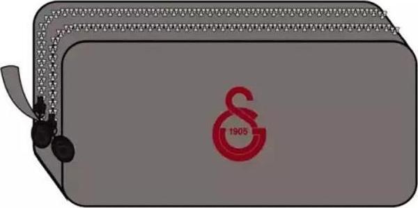 Galatasaray Kalem Çantası Toria Gri 2 Bölmeli Kalemlik - Image 1