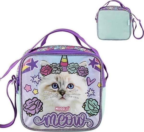 Muggle Beslenme Çantası Pretty Cat Kedi Desenli Beslenme Çantası - Image 1