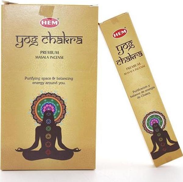 Hem Yog Chakra Masala Aromalı Çubuk Tütsü 15 Gr - Image 1