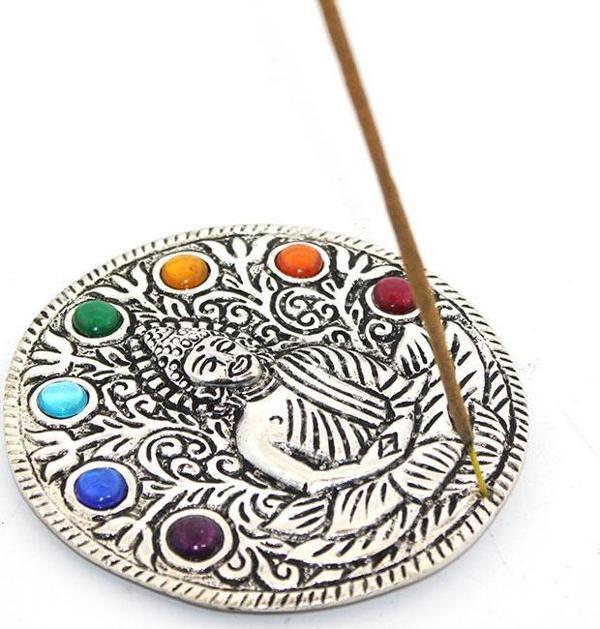 Metal 7 Çakra ( Chakra ) Buda Tütsülük Ksk2175 - Image 1