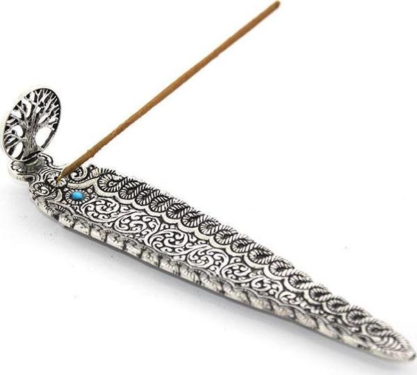 Metal Kayık Hayat Ağacı Tasarımı Tütsülük Ksk2206 - Image 1