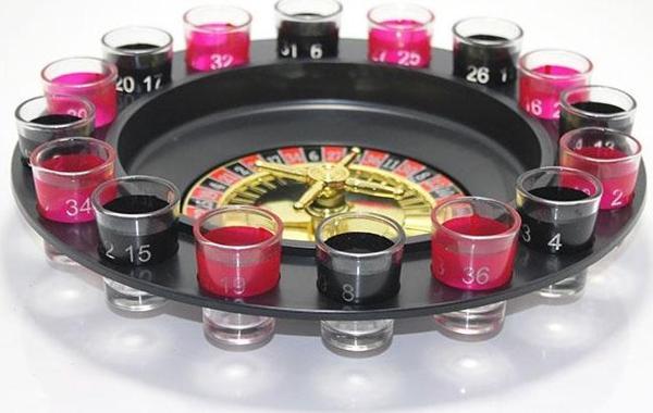 12'Li Shot Bardaklı Rulet Oyunu Siyah Alk2547 - Image 1