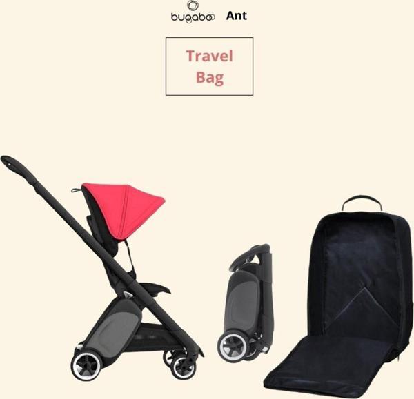 Kabin Çanta Bugaboo Ant Bebek Arabasıyla Uyumlu Taşıma Çantası (Black Plus Fabric) - Image 1