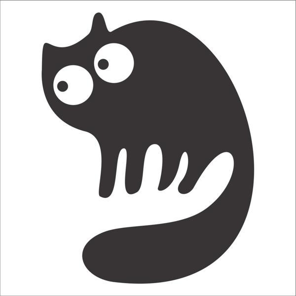 KEDİ FOLYO STİCKER 100cm Uzunluk - Image 1