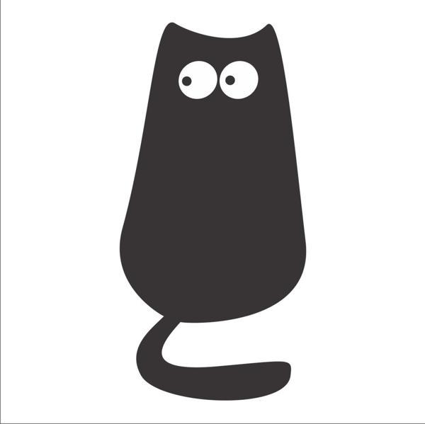 KEDİ FOLYO STİCKER 100cm Uzunluk - Image 1