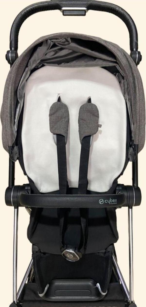 Perababy Bebek Arabaları İçin Sırt Pedi - Beyaz (Mios,Priam,Balios,Melios) - Image 1