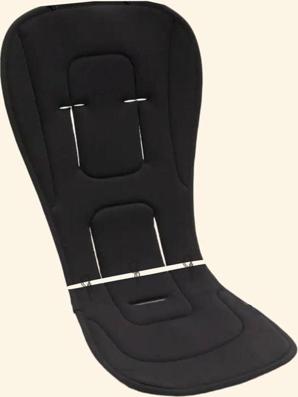 Perababy Bebek Arabası Minderi, Siyah Renkli Seat Liner - Image 1