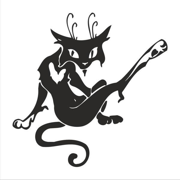 KEDİ FOLYO STİCKER 130cm Uzunluk - Image 1