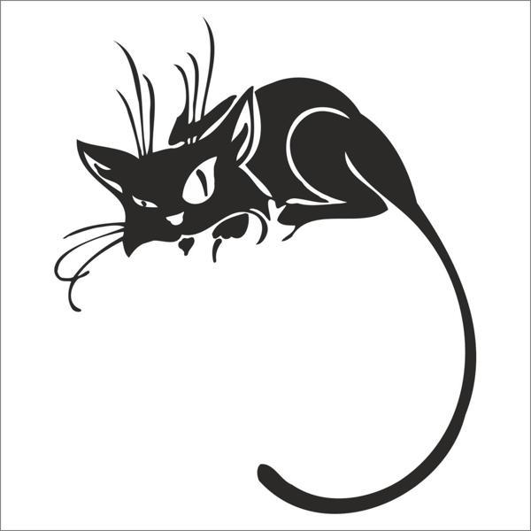 KEDİ FOLYO STİCKER 40cm Uzunluk - Image 1