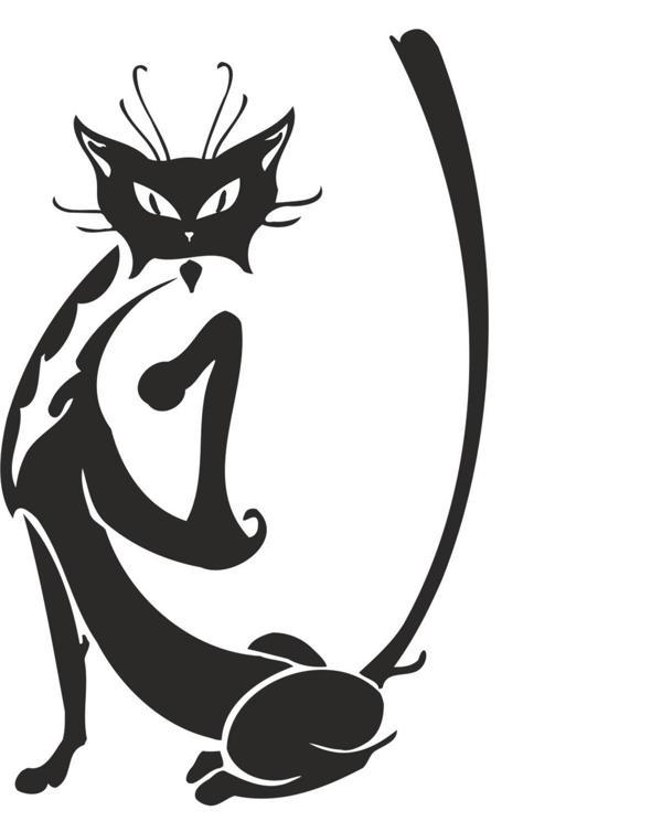 KEDİ FOLYO STİCKER 50cm Uzunluk - Image 1