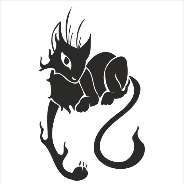 KEDİ FOLYO STİCKER 50cm Uzunluk - Image 1