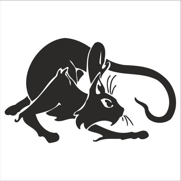 KEDİ FOLYO STİCKER 60cm Uzunluk - Image 1