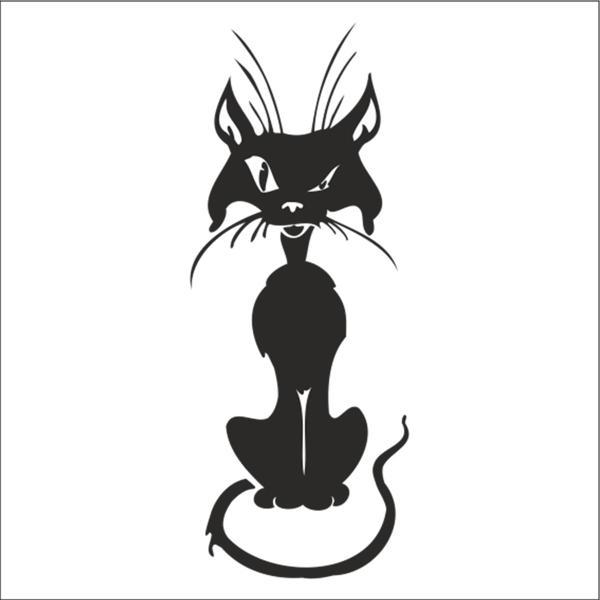 KEDİ FOLYO STİCKER 80cm Uzunluk - Image 1