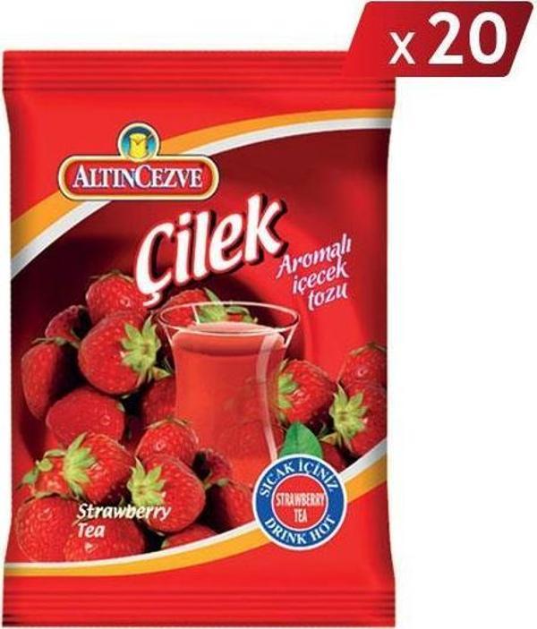 Altıncezve Çilek Aromalı İçecek Tozu 250 Gr - 20Lİ PAKET - Image 1