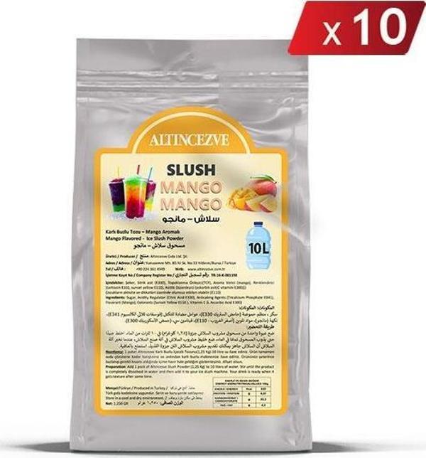 Altıncezve Ice Slush Karlı Buzlu Karlama Tozu | Mango 1.250 Gr - 10 L x 10 Adet - Image 1