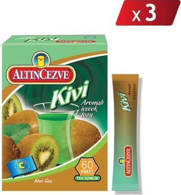 Altıncezve Kivi Aromalı Tek İçimlik İçecek Tozu 40 x 1.5 Gr - 3LÜ PAKET - Image 1