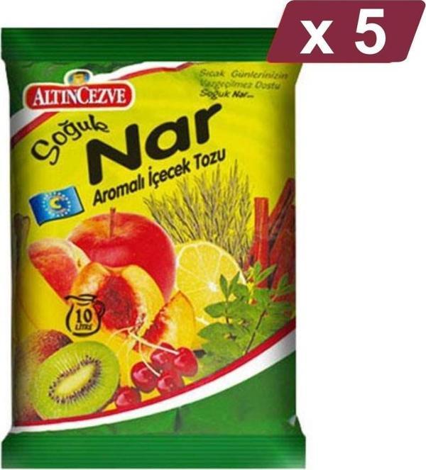Altıncezve Nar Aromalı İçecek Tozu - Soğuk 450 G - 5Lİ PAKET - Image 1