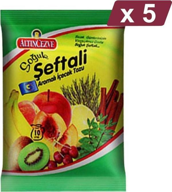 Altıncezve Şeftali Aromalı Toz İçecek 450 G - Soğuk - 5Lİ PAKET - Image 1