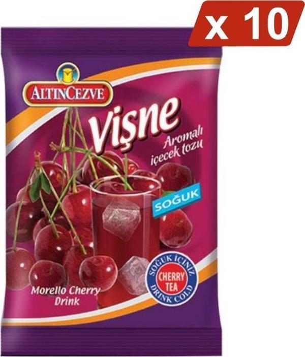 Altıncezve Vişne Aromalı İçecek Tozu Soğuk 450 G - 10LU PAKET - Image 1