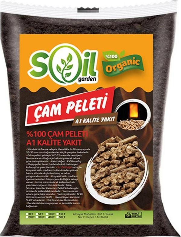 A1 Kalite Yakıt Için 50 Lt Soil Garden %100 Çam Peleti - Image 1