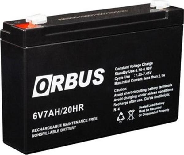ORBUS 6 VOLT - 7 AMPER AKÜ (150 X 30 X 94 MM) - Image 1