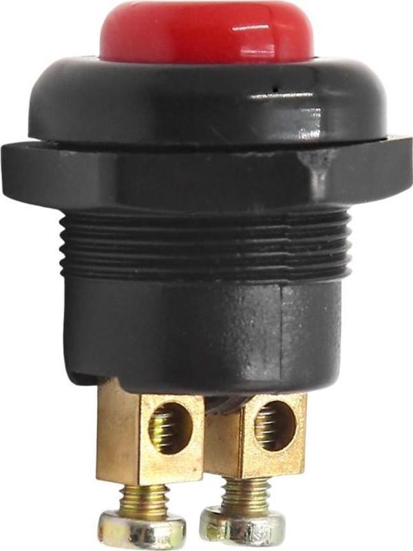 POWERMASTER 22 MM PLASTİK 2P MARŞ-KORNA BUTONU KIRMIZI (IC-180A-1) - Image 1