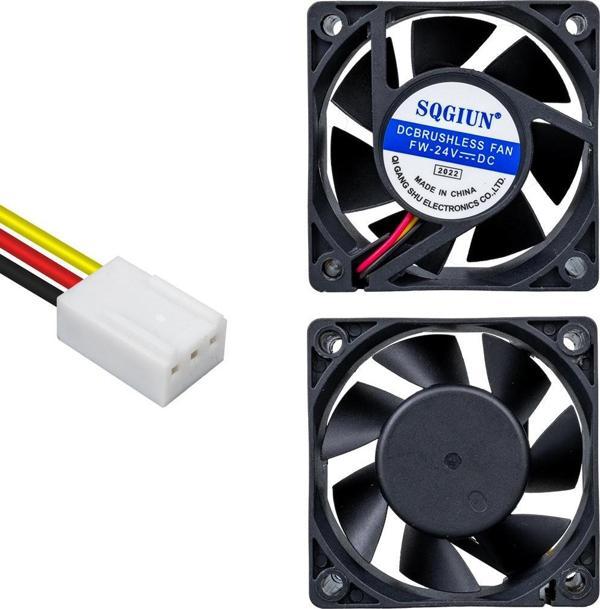 POWERMASTER IC-216A FIRÇASIZ DC FAN 60X60X25MM 24 VOLT 3 PİN - Image 1