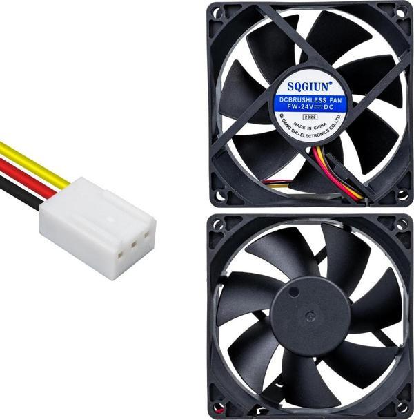 POWERMASTER IC-216A FIRÇASIZ DC FAN 80X80X25MM 24 VOLT 3 PİN - Image 1