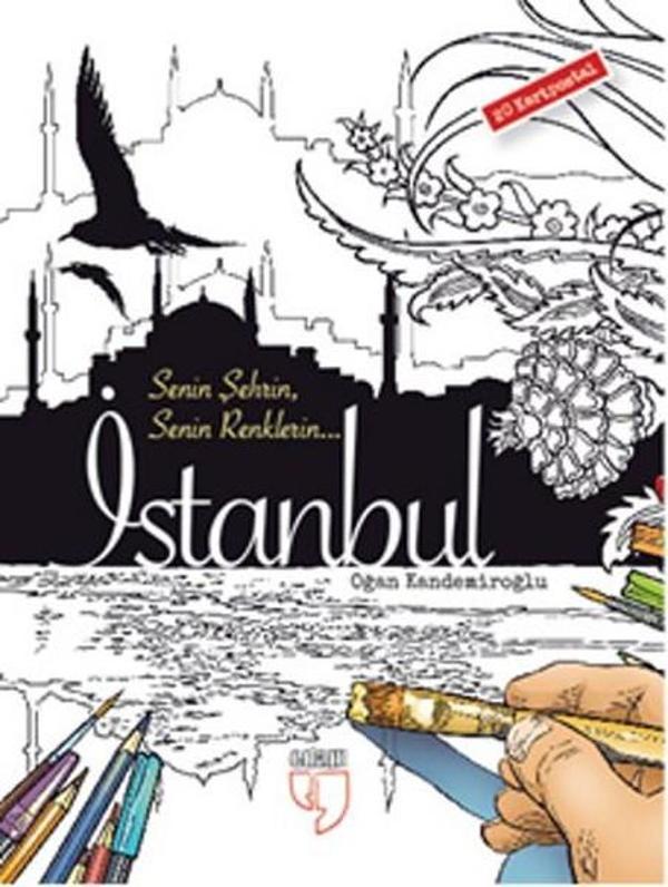 İstanbul Kartpostal Boyama - 20 Adet Kartpostal - Edam Yayınevi - Image 1