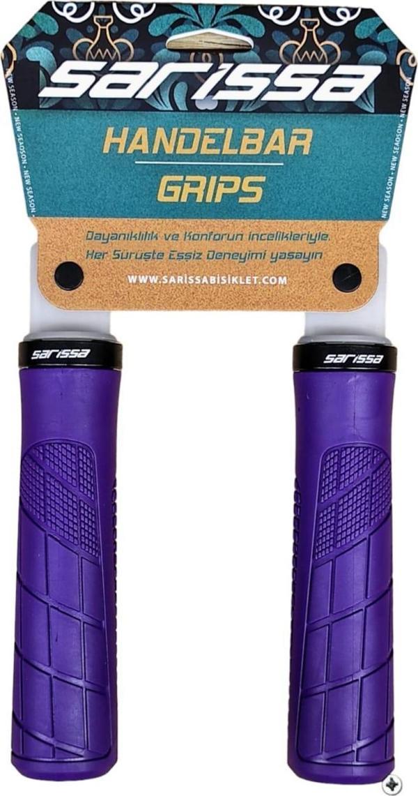 SARİSSA PVC Elcik Ergonomik Destekli Yapı Kolay Kavrama Kaymaz Bisiklet Elciği Mor - Image 1