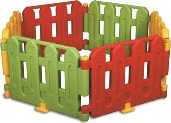 King Kids 9000 6 Parça FS Sarı-Kırmızı-Yeşil Oyun Çiti - Image 1