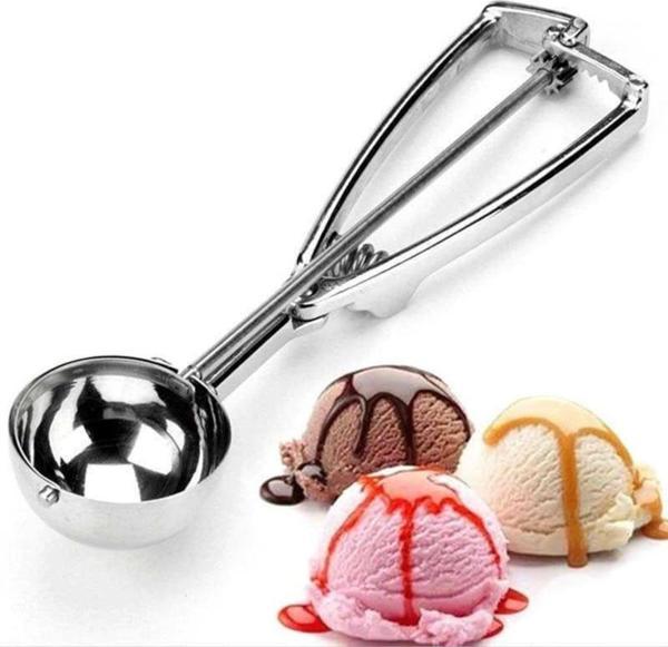 Dondurma ve Helva Kaşığı Kepçesi Paslanmaz Çelik 5cm Çap Büyük Boy - Image 1