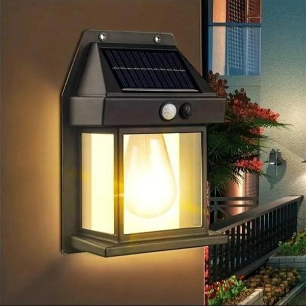 Güneş Enerjili Bahçe Led Ampul Hareket Sensörlü Bahçe Led  Su Geçirmez 3 Mod'lu Solar Led - Image 1