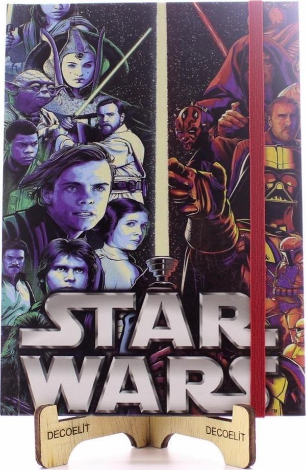 Lastikli Çizgisiz Sert Kapak Star Wars Defter - Image 1