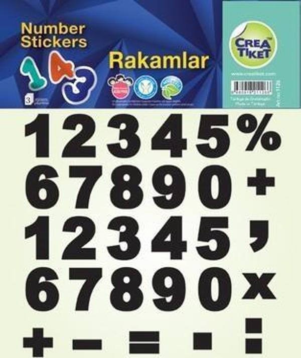 Crea Tiket Ceraworld Rakamlar 15,7X20,5 Cm Etiket 1126 - Image 1