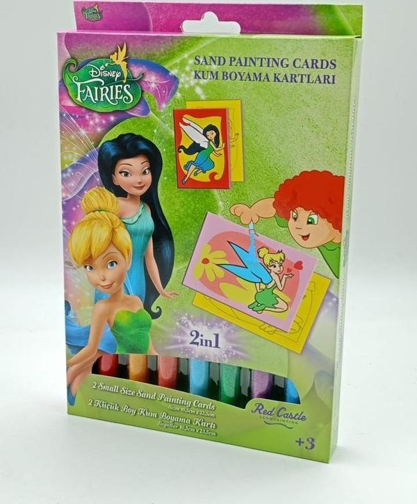 Disney Fairies 2 Periler Tinkerbell&Silvermist Eğitici ve Eğlenceli Kum Boyama Seti-Red Castle DS-12 - Image 1