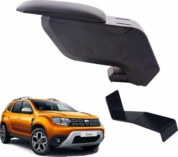 3 Tıkla Dacia Duster 2021 Delmesiz Çelik Ayaklı Siyah Kolçak Kol Dayama - Image 1