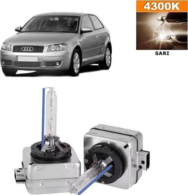 3 Tıkla Audi A3 8P1 2008-2012 D3S / D3R 4300K Sarı HID Xenon Ampul 2 Adet - Image 1